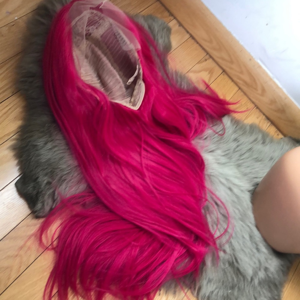 💫24” HAWT PINK STRAIGHT LACE FRONT WIG💫 *NWT* - Picture 4 of 5